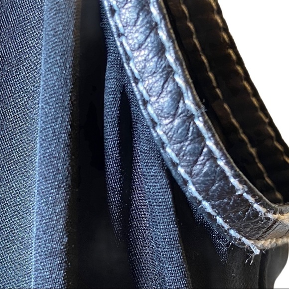 THEORY Bringam 100% Silk Tank With Leather Trim, Size Small - Picture 7 of 12